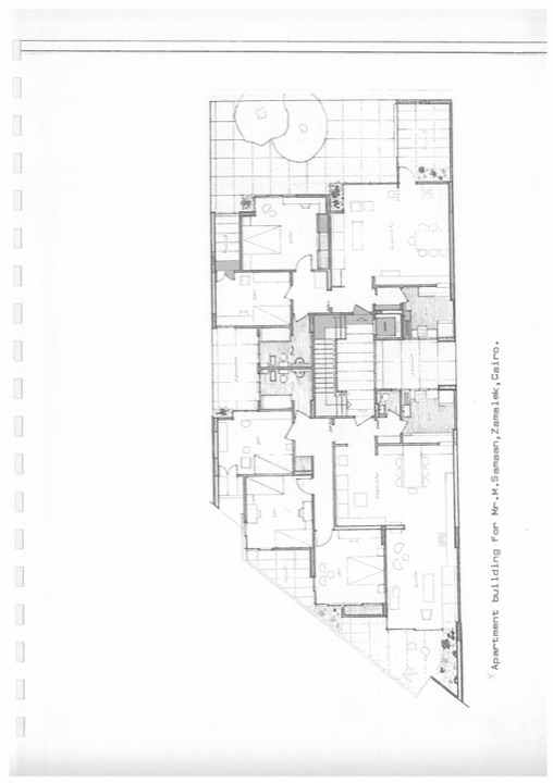 عمارة المهندس مكرم سمعان – الزمالك – من كتاب الأعمال، صفحة ١٦٥